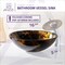 Anzzi Toa Kindled Amber Deco-Glass Vessel Sink with Matching Chrome Faucet LS-AZ8102 - alternate 2